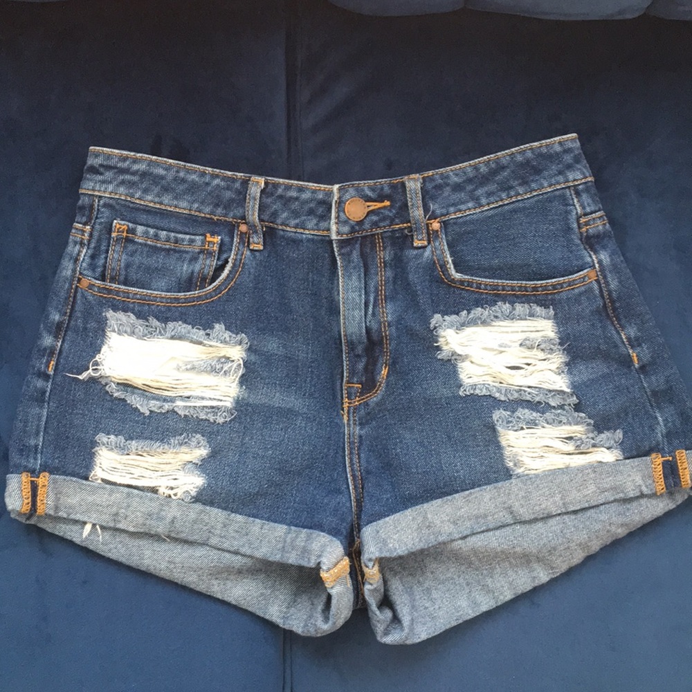 PacSun Ripped Jean Shorts